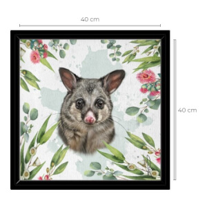 Canvas met frame - Possum