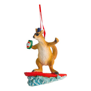 Kerstboom decoratie - Surfing kangaroo